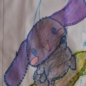 Colored pencil in coloring book